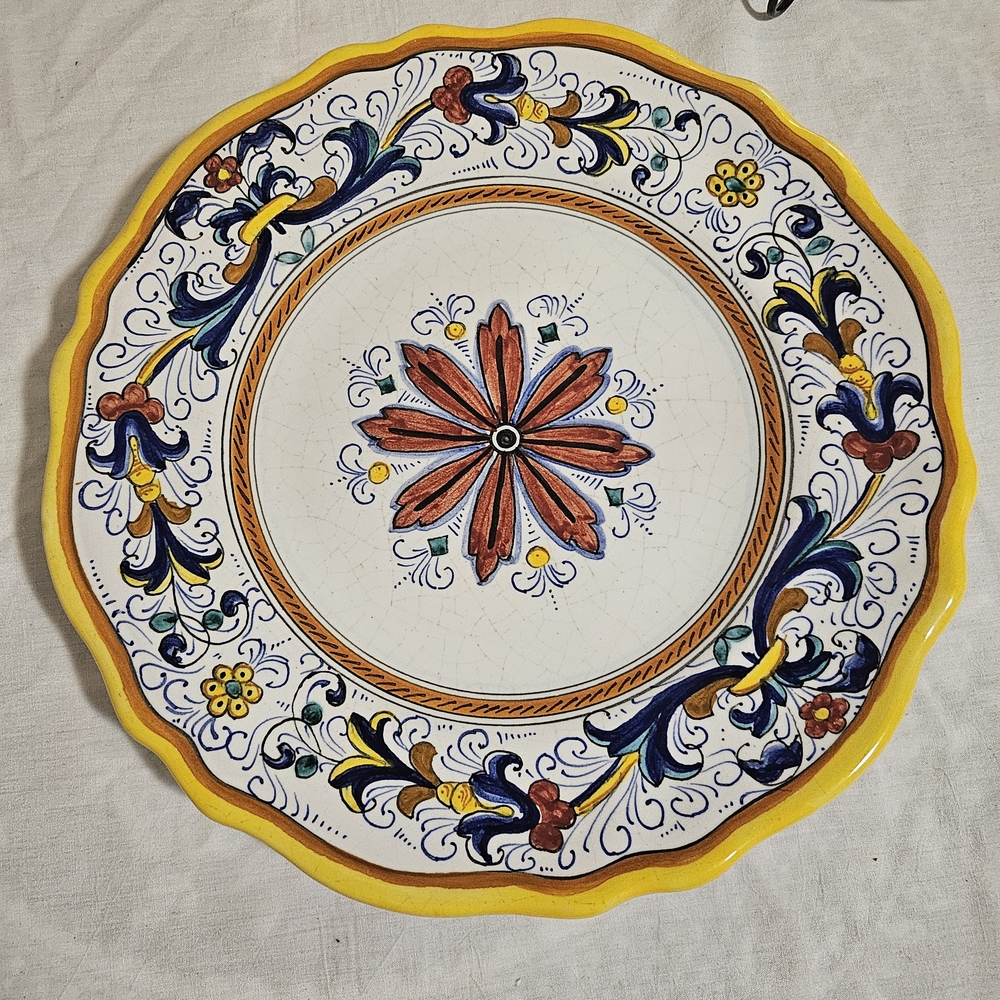 10" Plates From the Famous Town of Deruta ITALLY!!